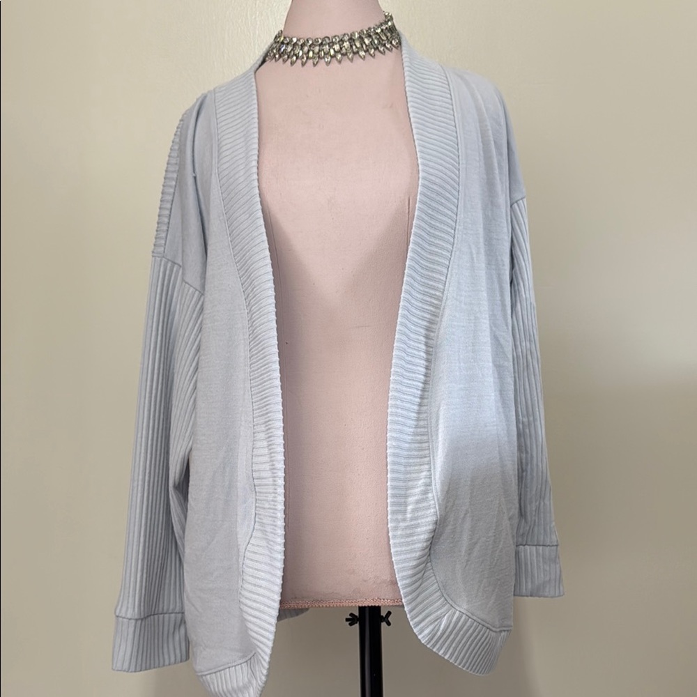 Haven well within light blue cardigan in size large